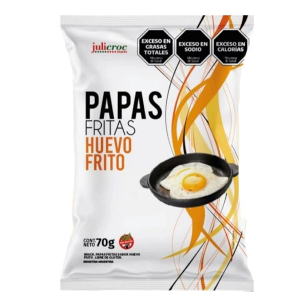 Papas Fritas Sabor Huevo Frito x 70 gr. - Julicroc(16)