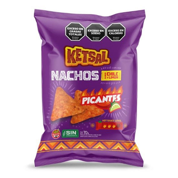 Nachos Sabor Chile y Limon x 70 gr. - Ketsal (16)
