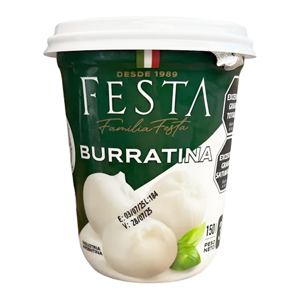 Burratinas de 150gr. en Pote x 3u - FESTA
