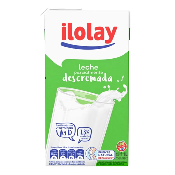 Leche Larga Vida Ilolay Descre. 12 x 1 L*