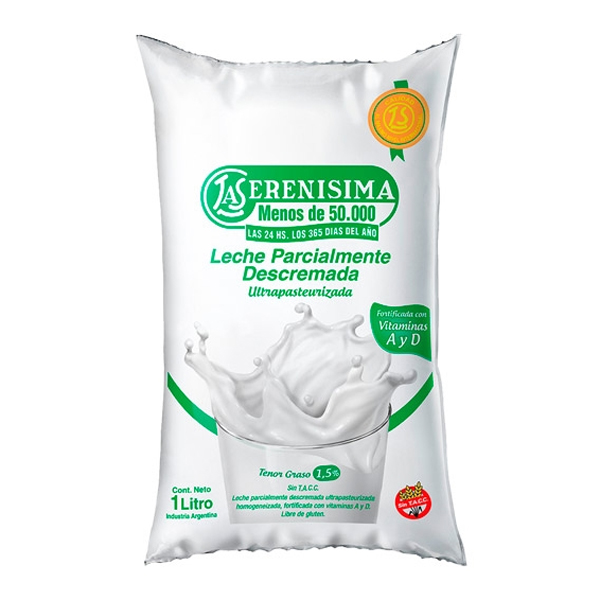 Leche LS Desc Sachet x 1lt *