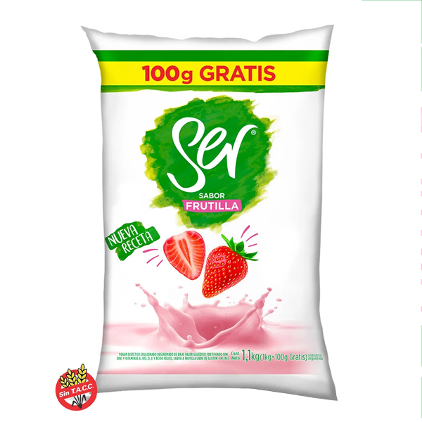 Yogur Ser Desc Sachet 900 Frutilla *