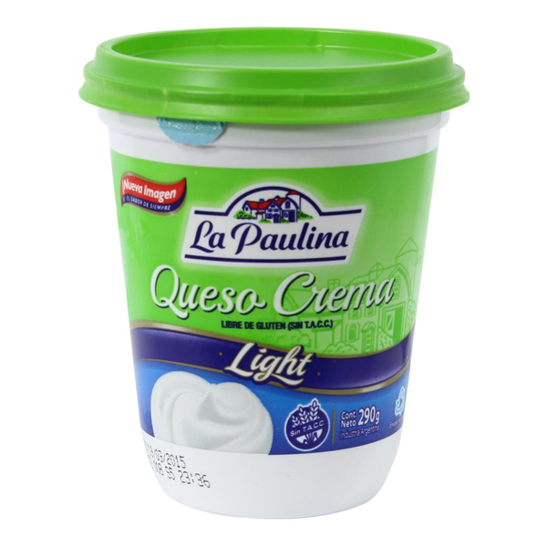 Queso Crema La Paulina  Light x 290 gr. (12)