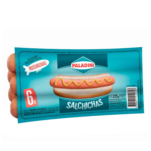 Salchichas Cortas Paladini x 6  (24)