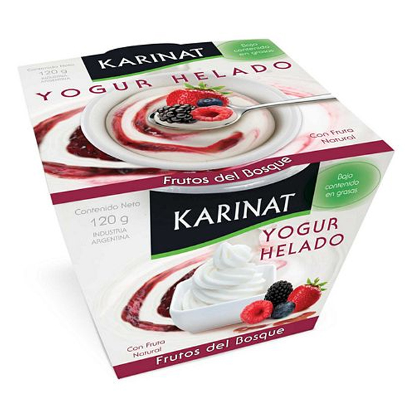 Yogurth Helado Frutos del Bosque Pote x 120gr. - Karinat (12)