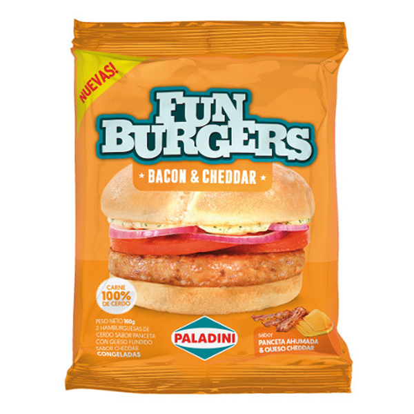 Funburger Bacon & Cheddar x 2u. - Paladini  (16)
