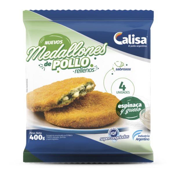 Medallon Espinaca y Queso 320gr. -146- Calisa(15)