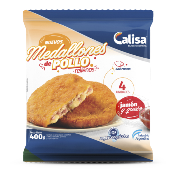 Medallon Jamon y Queso 4x80gr. -147- Calisa(15)