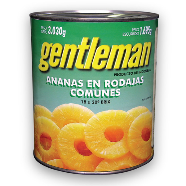 Ananas en Rodajas Gentleman x 3 Kg. (6)