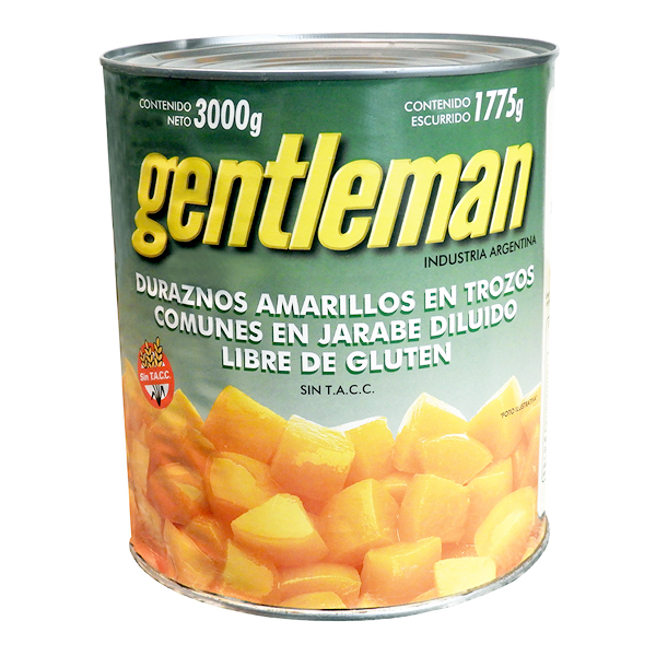 Duraznos en Cubos Gentleman x 3 Kg. (6)