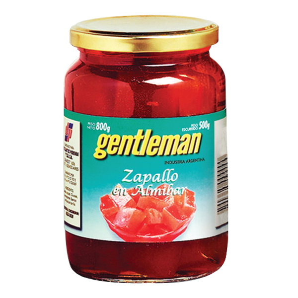 Zapallo en Almibar Gentleman x 800 gr.