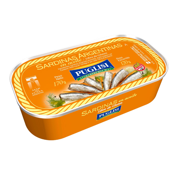 Sardinas en aceite Puglisi x 170 gr. (24)
