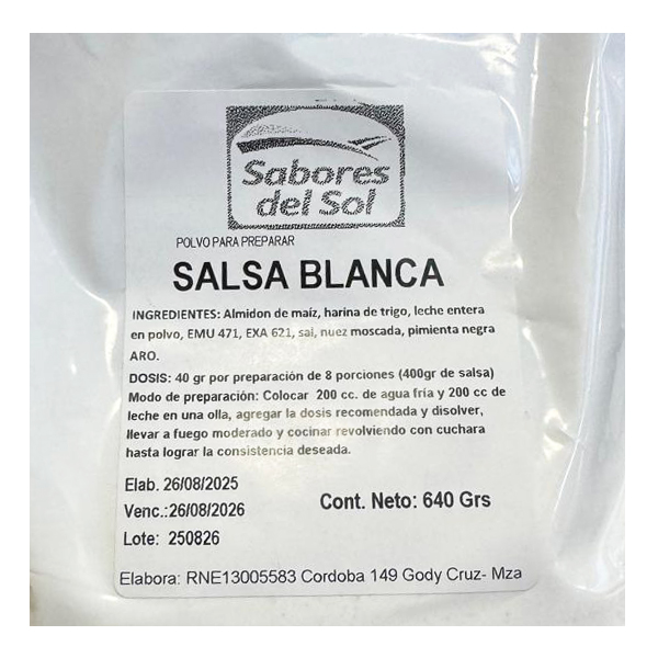 Salsa Blanca x 640gr - Sabores del Sol (12)