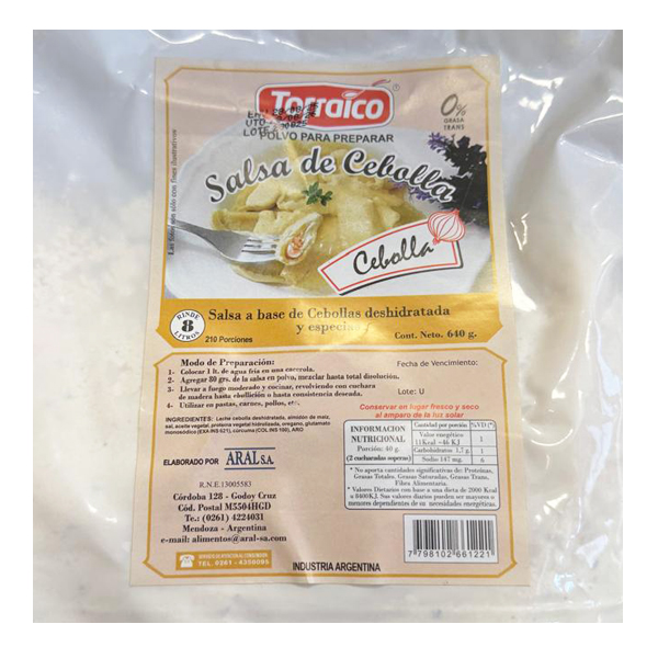 Salsa de Cebolla x 640gr - Torraico (12)