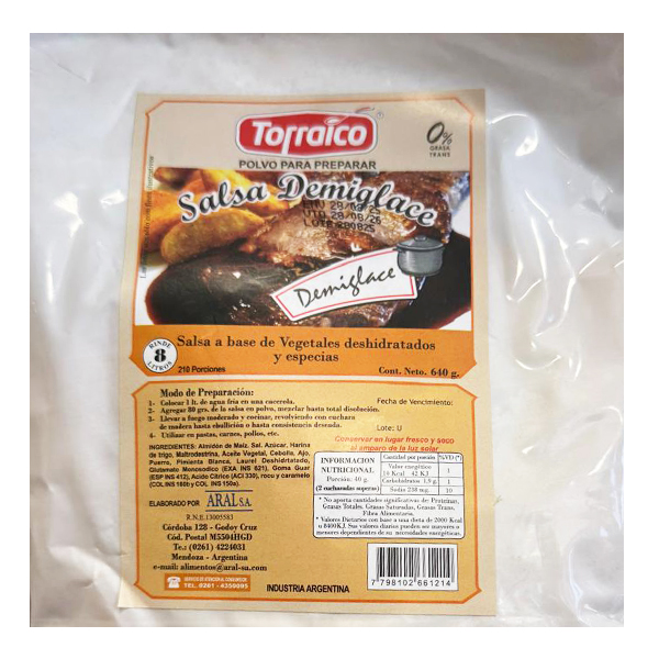 Salsa Demiglace x 640gr - Torraico (12)
