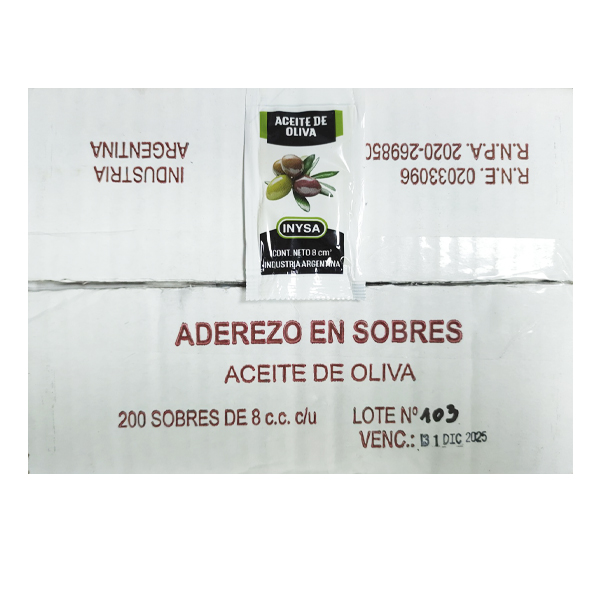 Aceite de Oliva Ind. 200x8cc - INYSA