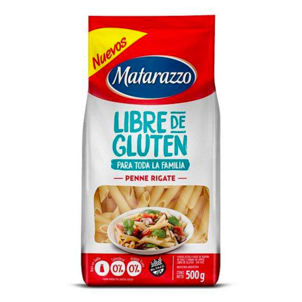 Penne Rigatti Matarazzo Sin Gluten x 500 gr (12)