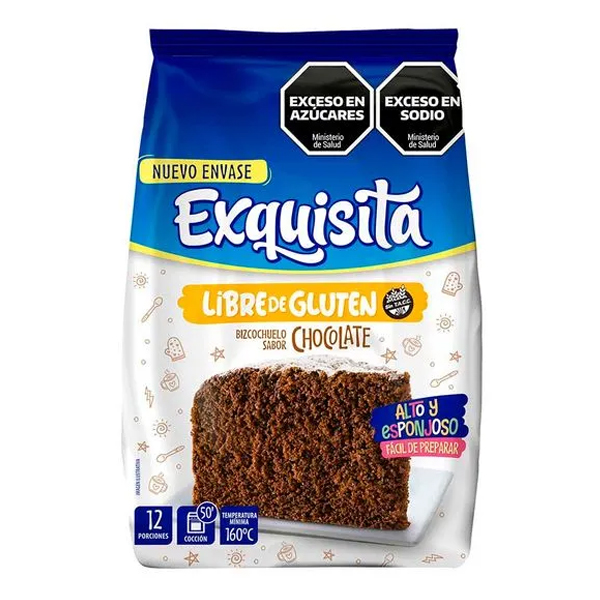 Exq Brownie Choco s/TACC  x 400 gr. (12)