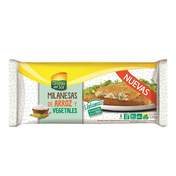 GDS Milanesa de arroz y vegetales x 4 u. (20)