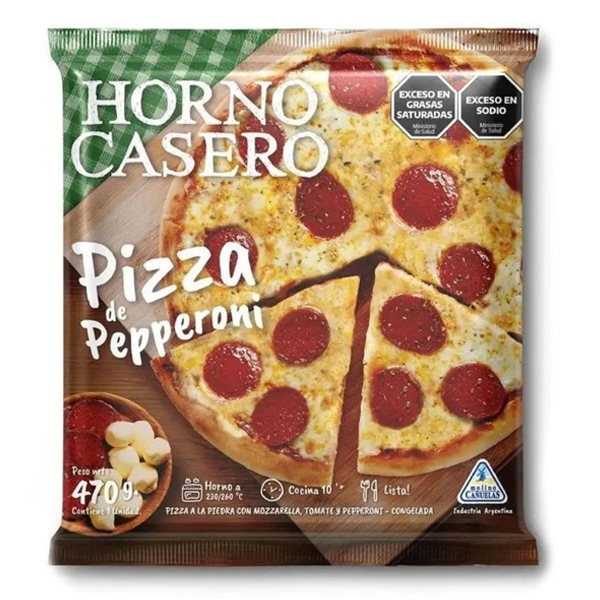Pizza Pepperoni Horno Casero x 470 gr. - CAÑUELAS(12)