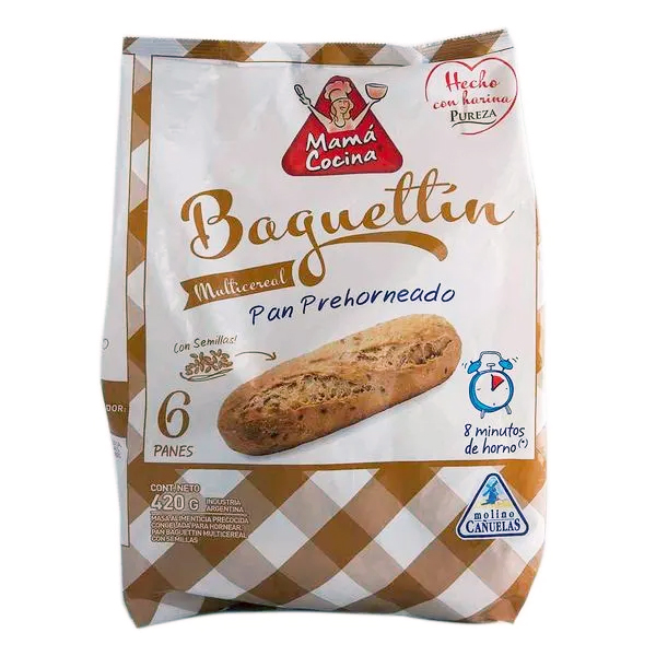 Baguettin Multicereal Mama x 6u. - CAÑUELAS