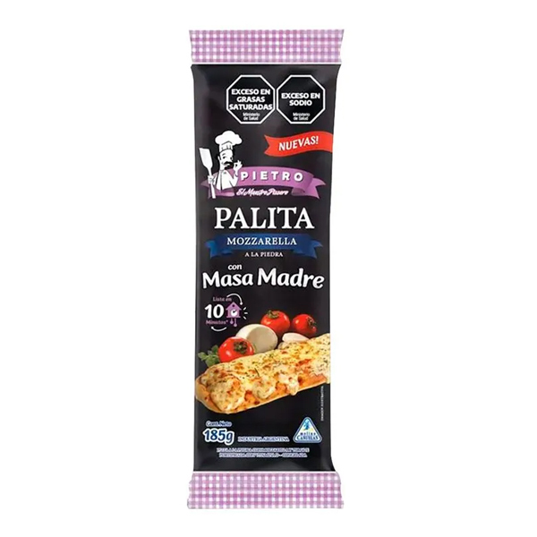Palita Pietro Mozzarella y Jamon x 200 gr (20). - CAÑUELAS