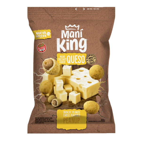 Mani King Crocante Sabor Queso x 80 gr. (15)