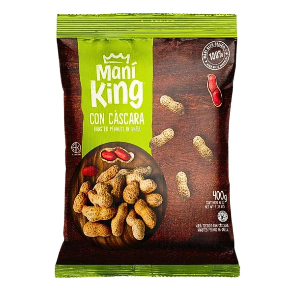 Mani King Tostado x 400 gr. Con Cascara (10)