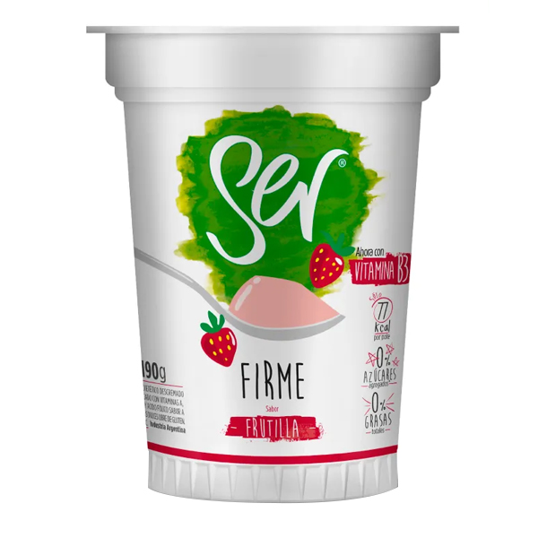 Yogur Ser Firme 190 g Frutilla *