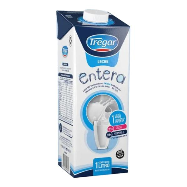 Leche Larga Vida Treggar 12 x 1 Lt. *