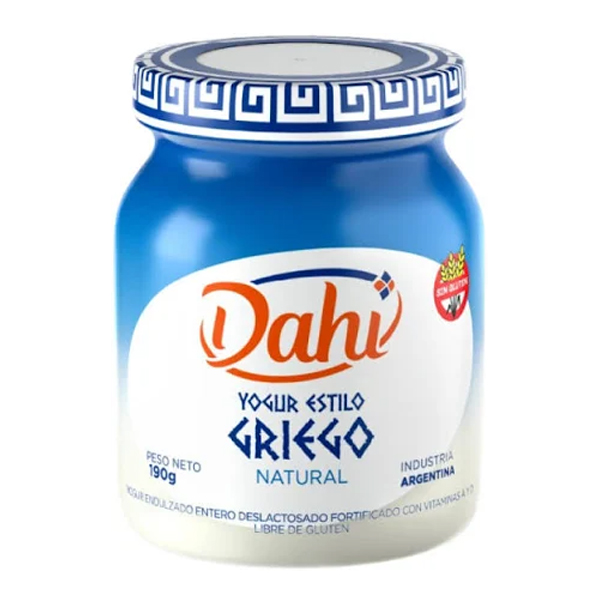 Yogur Estilo Griego Natural x 200 gr.- Dahi