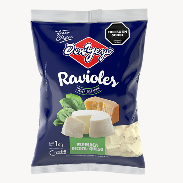 Ravioles Esp. Ricota y Queso x 1 kg. - Don Yeyo (15)