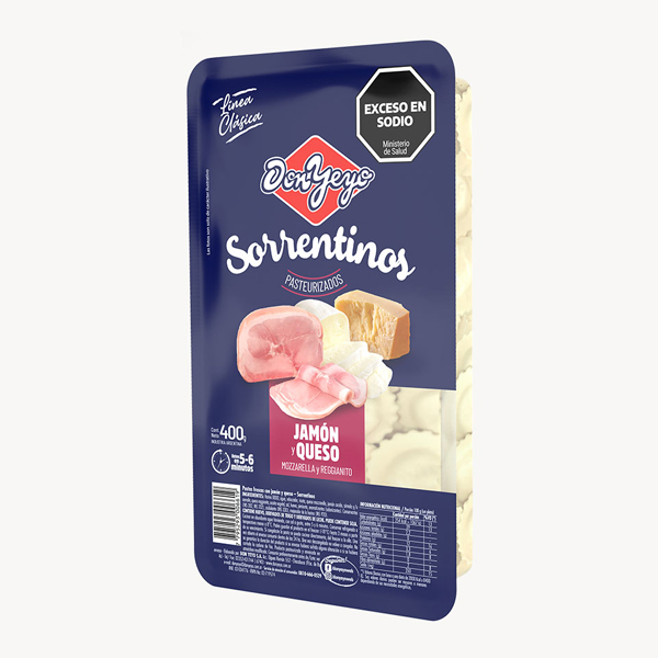 Sorrentinos c/ Jamon y Queso x 400 gr. - Don Yeyo (24)