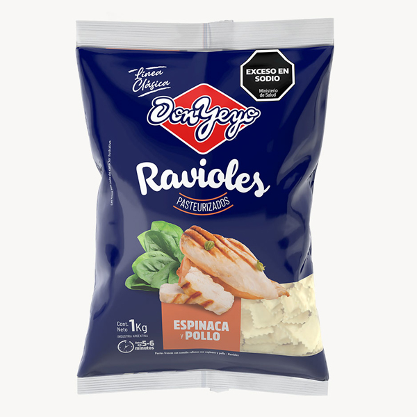 Ravioles c/ Pollo y Espinaca x 1 kg. - Don Yeyo (15)
