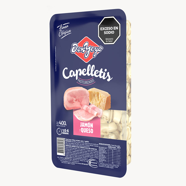 Capellettis c/ Jamon y Queso x 400 gr. - Don Yeyo (24)