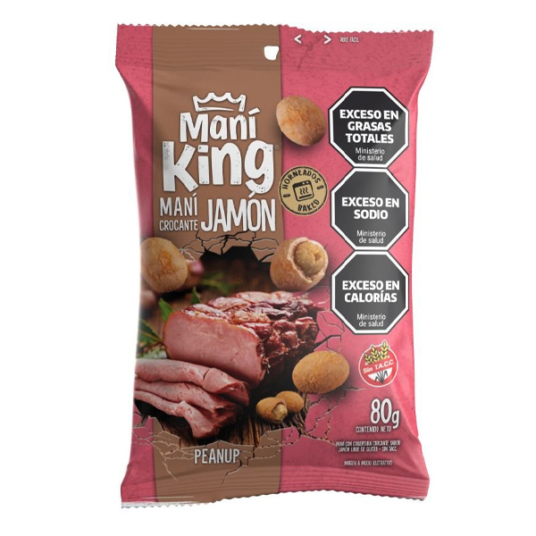 Mani King Crocante Sabor Jamon x 80 gr. (15)