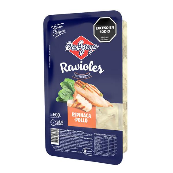 Ravioles c/ Pollo y Espinaca x 500 gr. - Don Yeyo (24)