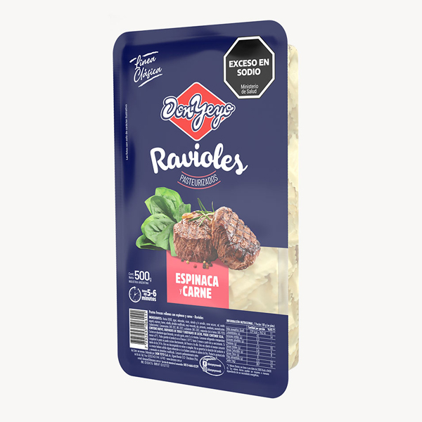 Ravioles c/ Carne y Espinaca x 500 gr. - Don Yeyo (24)