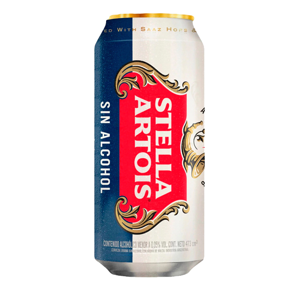 Stella Artois 0.0% Lata x 473 cc.(6)