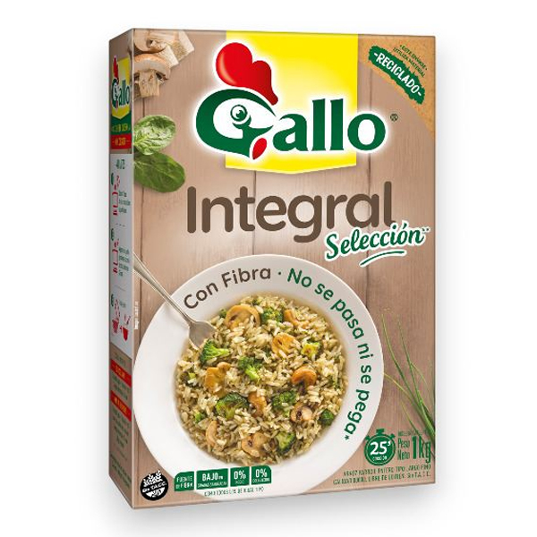 Arroz Gallo Integral Estuche x 1 kg. (10)
