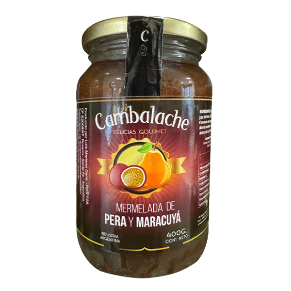 Mermelada Pera c/ Maracuya x 400 gr - CAMBALACHE