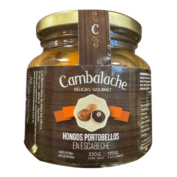 Portobelos en Escabeche x 220 gr - CAMBALACHE