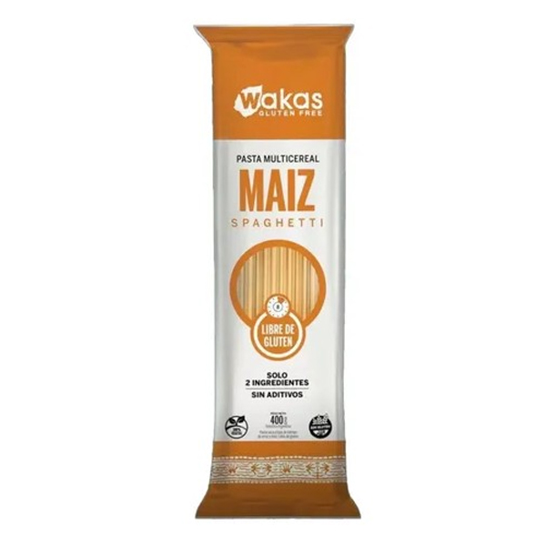 Pasta Multicereal MAIZ Spaghetti x 400gr. - Wakas