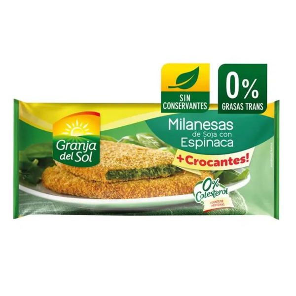 GDS Milanesas de Soja c/ Espinaca x 330 gr.(24)
