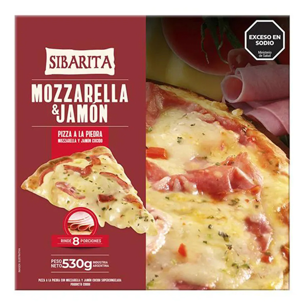 Pizza Sibarita Mozza y Jamon x 530 gr. (10)