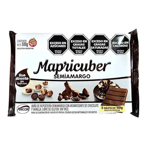 Mapricuber S/Amargo Tableta 5 x 100 gr.(12)