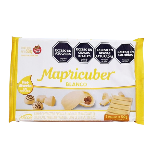 Mapricuber Blanco Tableta 5 x 100 gr.(12)