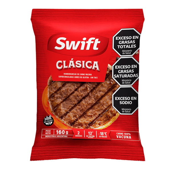 Hamburguesas 60x80gr. Clasica - Swift