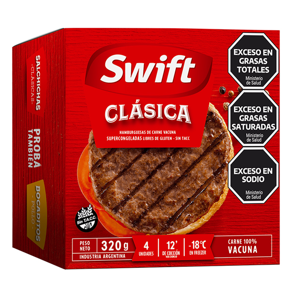 Hamburguesas 4x80gr. Clasica - Swift (18)
