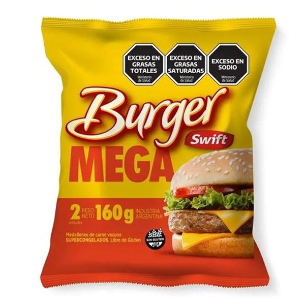 Medallon Burger Mega 60x80gr. - Swift